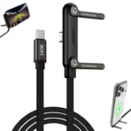 Type-C Fast Charging Foldable Stand Data Cable - 240W - Image 2